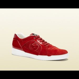 Authentic Gucci Interlocking G Suede Sneakers